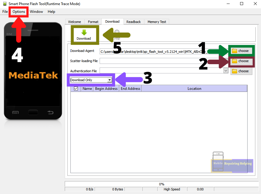 MTK Secure Boot Flashing Step 1