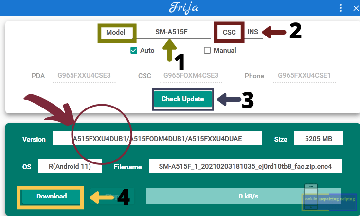 How Download Samsung latest File From Frija tool