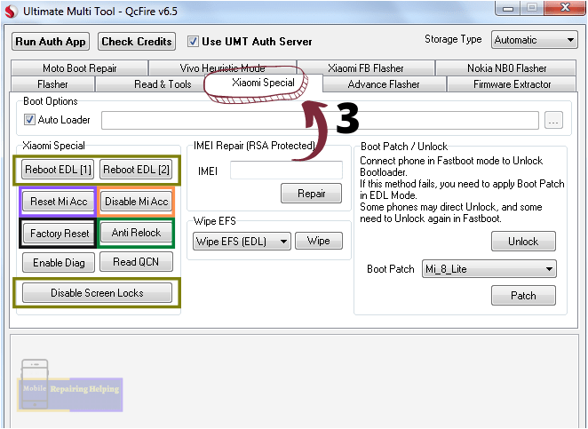 UMT Dongle Qcifire Using Guide Step 5