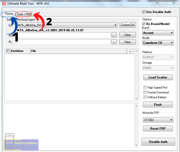 UMT Dongle MTK TOOL Using Guide Step 1