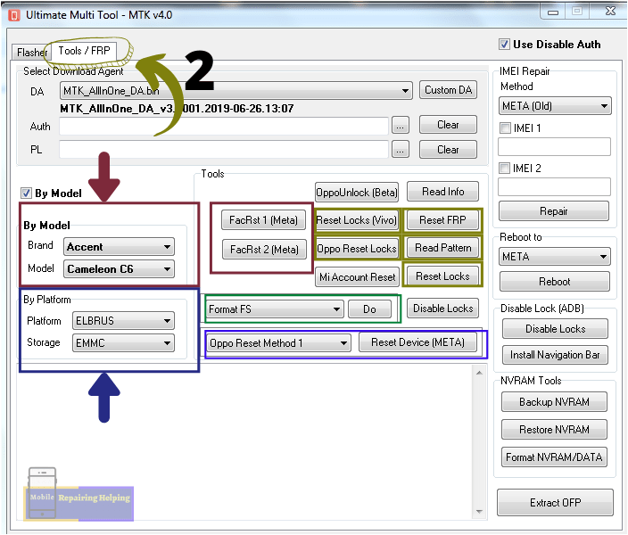 UMT Dongle MTK TOOL Using Guide Step 3-
