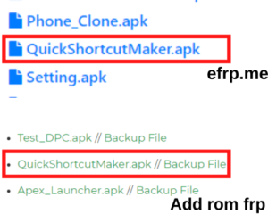 quickshortcutmaker app download for vivo Mobile FRP (Method 2)