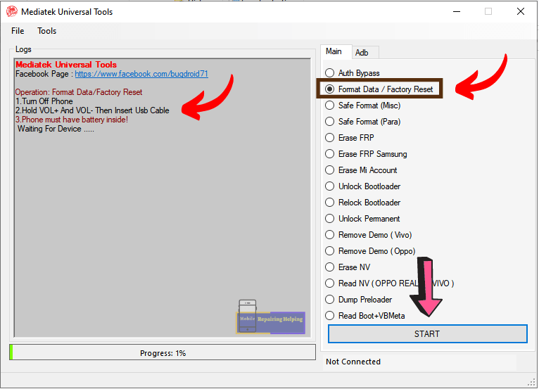 MediaTek Universal Tools Unlock Screen