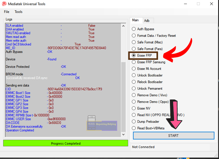 MediaTek Universal Tools Unlock FRP